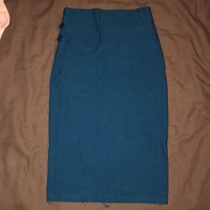 Royal blue pencil skirt